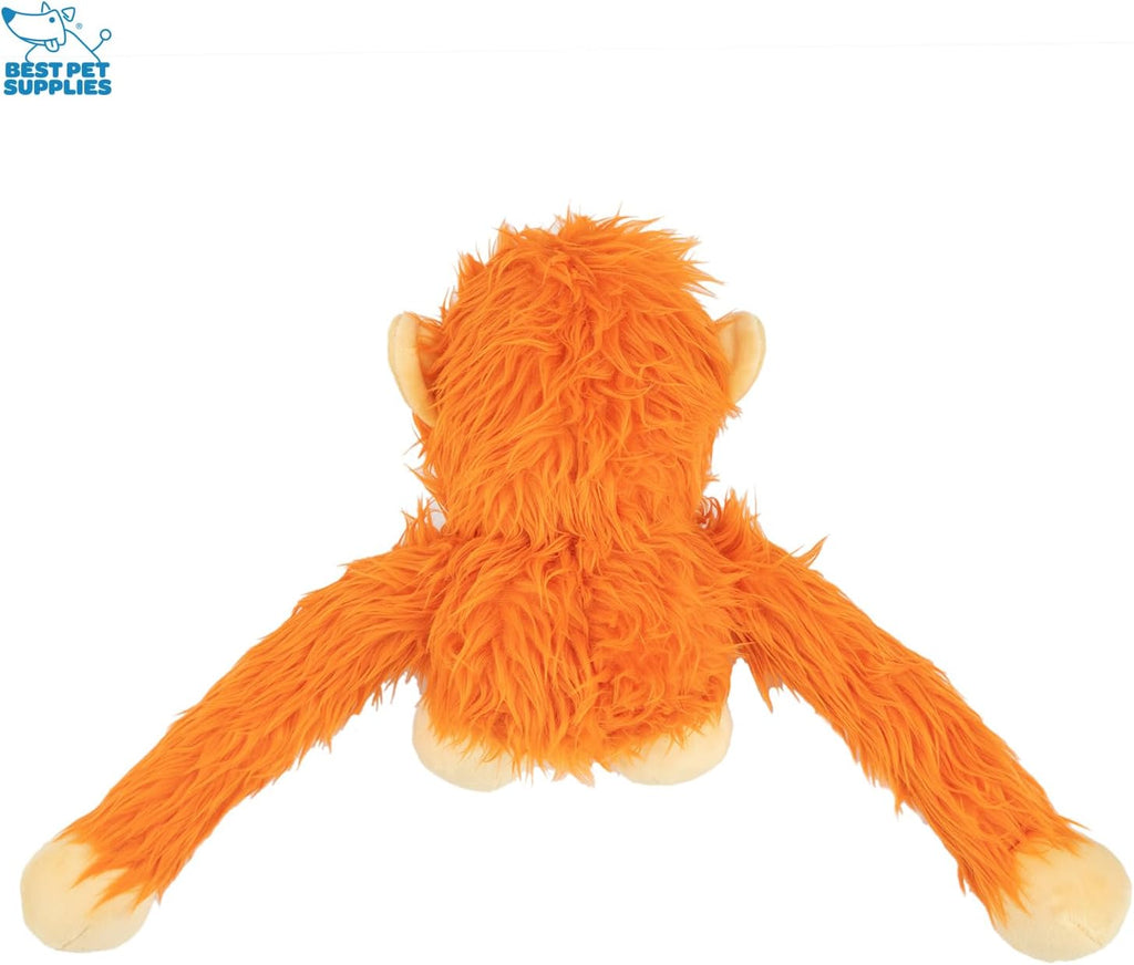 Best Pet Supplies Interactive Squeaky Dog Toy - Crinkle Duck, Yellow | Stuffing Free Body, Soft, Squeaks & Crinkles, No Mess, Perfect for Moderate Chewers, Toss and Fetch Play