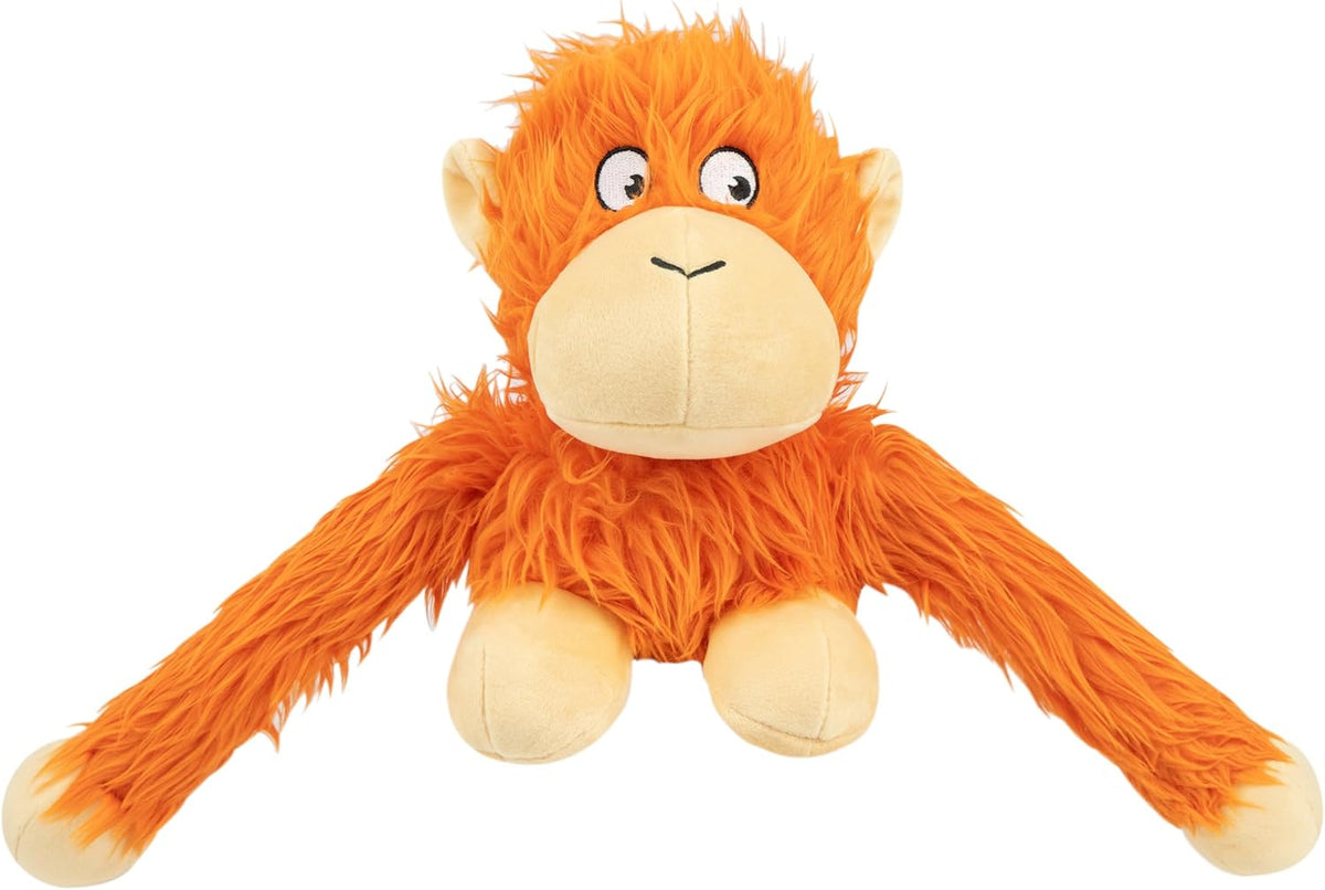 Best Pet Supplies Interactive Squeaky Dog Toy - Crinkle Duck, Yellow | Stuffing Free Body, Soft, Squeaks & Crinkles, No Mess, Perfect for Moderate Chewers, Toss and Fetch Play