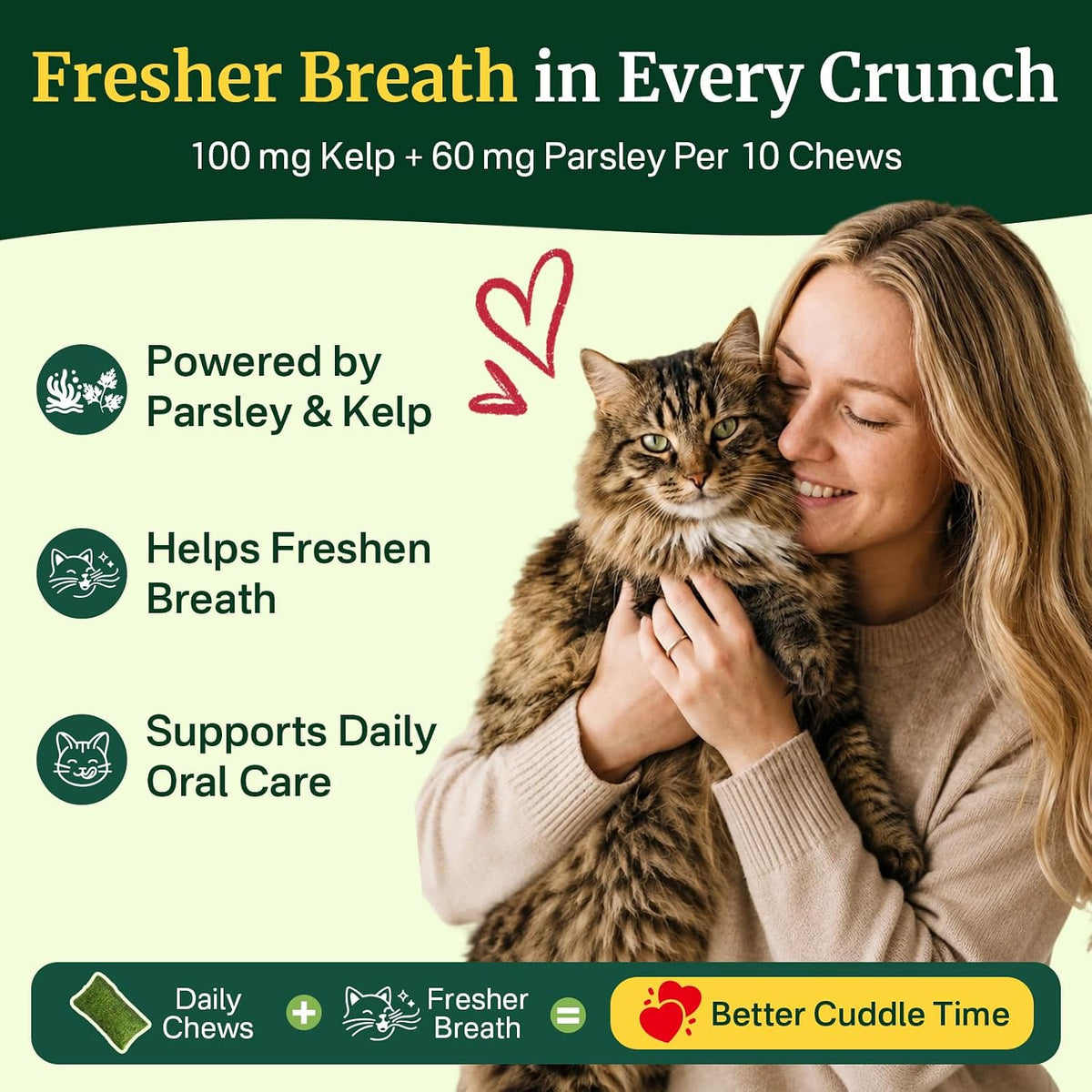 Cat Grass Treats Chews, Cat Treats for Indoor Cats 500 Ct, Hairball Control