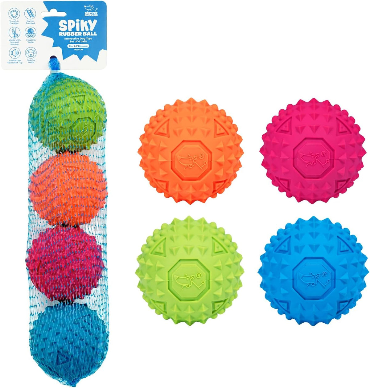 Best Pet Supplies Interactive Squeaky Dog Toy - Crinkle Duck, Yellow | Stuffing Free Body, Soft, Squeaks & Crinkles, No Mess, Perfect for Moderate Chewers, Toss and Fetch Play