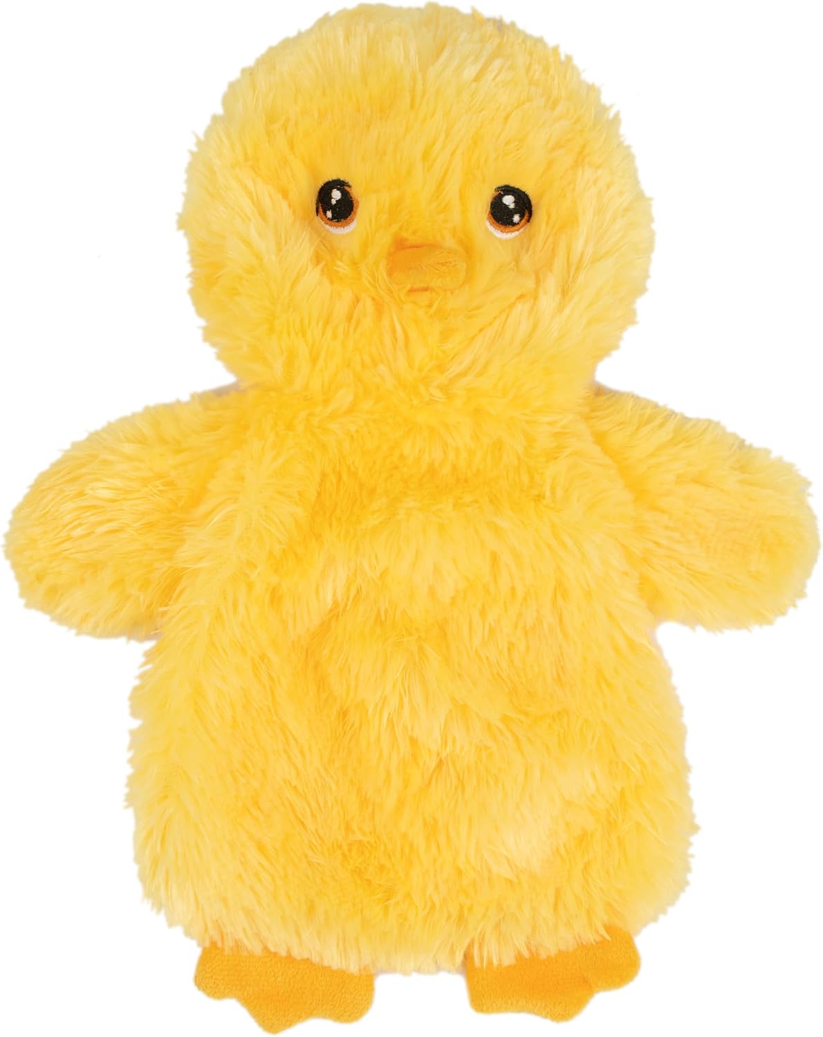 Best Pet Supplies Interactive Squeaky Dog Toy - Crinkle Duck, Yellow | Stuffing Free Body, Soft, Squeaks & Crinkles, No Mess, Perfect for Moderate Chewers, Toss and Fetch Play
