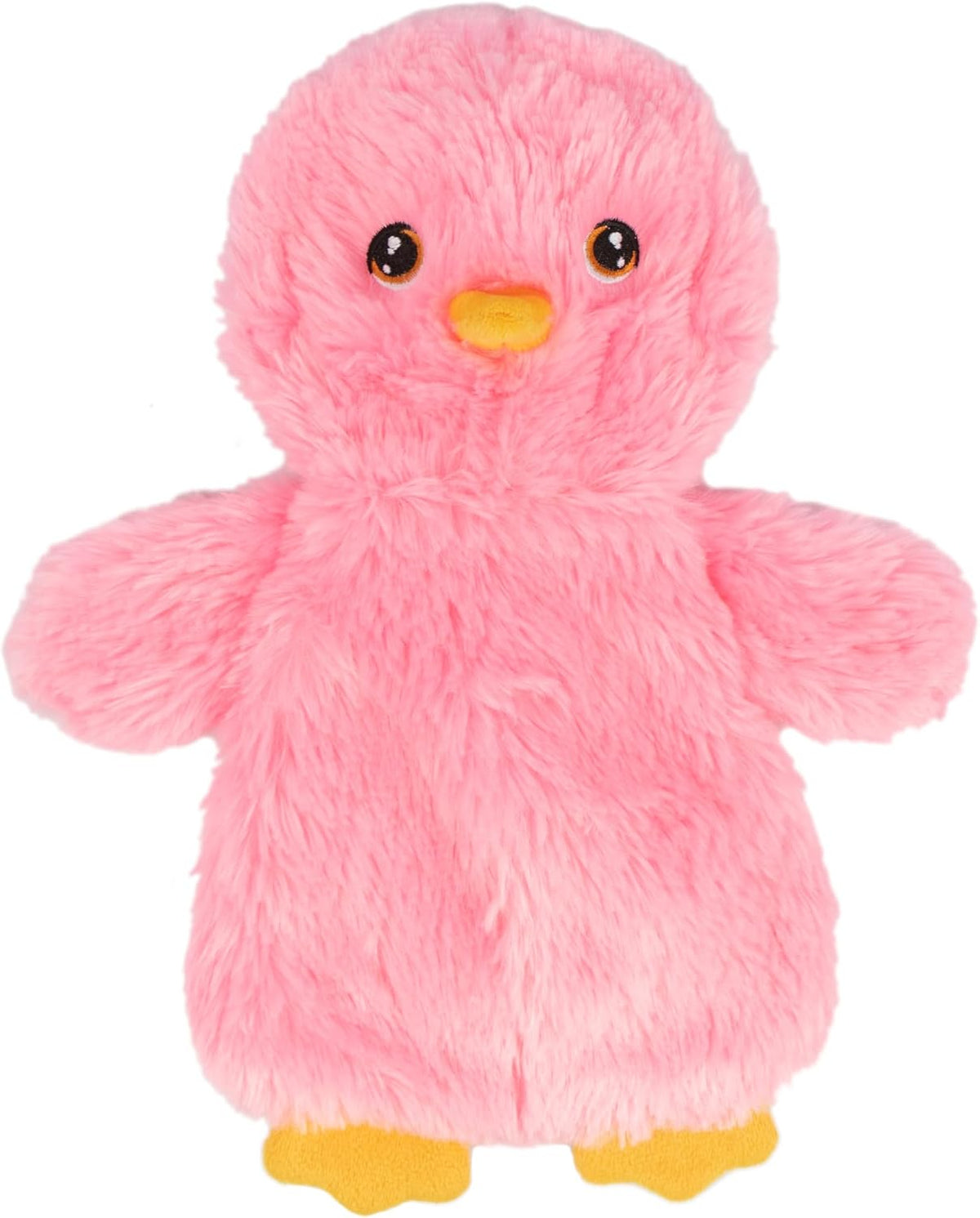 Best Pet Supplies Interactive Squeaky Dog Toy - Crinkle Duck, Yellow | Stuffing Free Body, Soft, Squeaks & Crinkles, No Mess, Perfect for Moderate Chewers, Toss and Fetch Play
