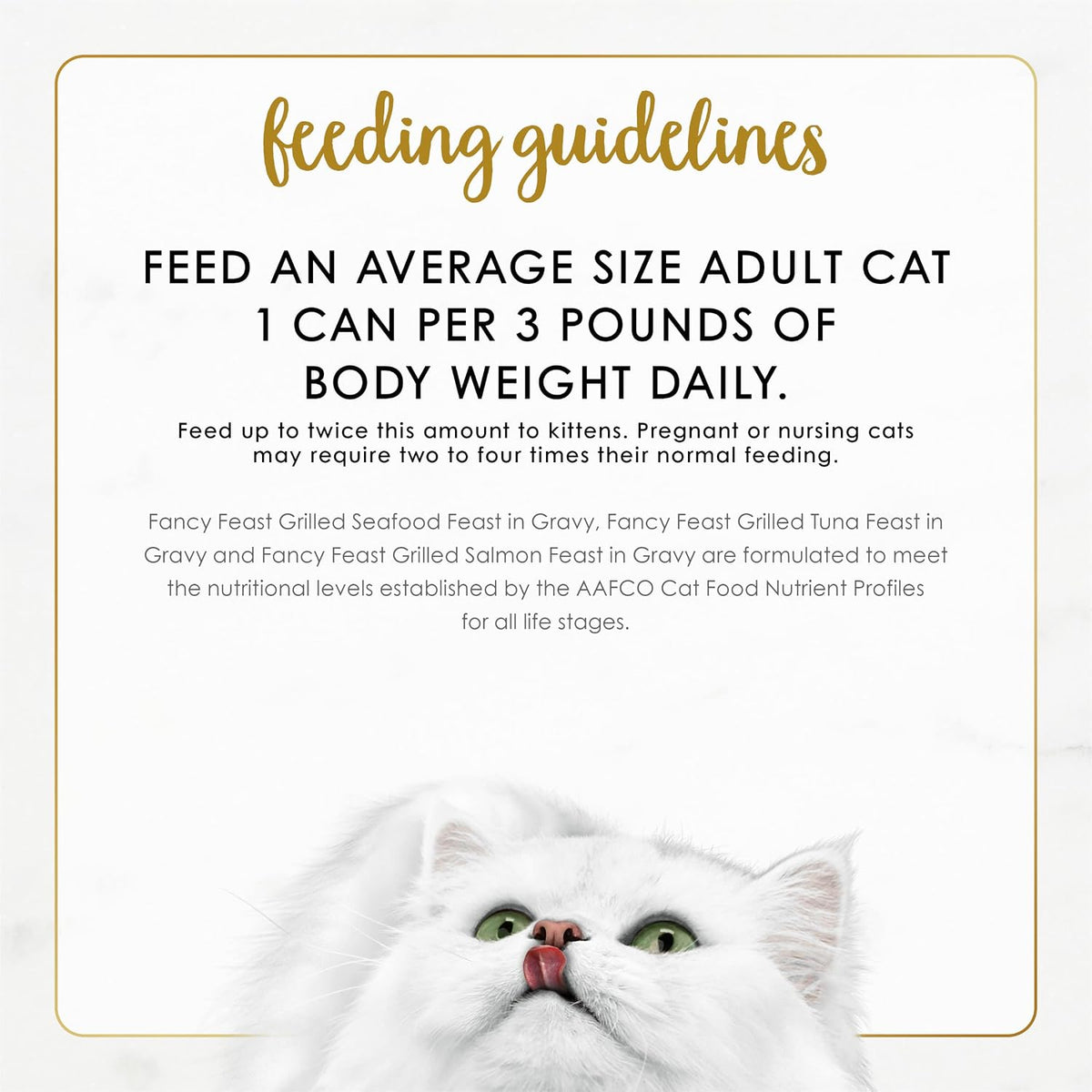 Purina Fancy Feast Grilled Seafood Wet Cat Food, 3 oz Cans, 24-Pack | Variety Pack, crafted with real seafood in savory gravy. Made with no Artificial Colors or Preservatives.