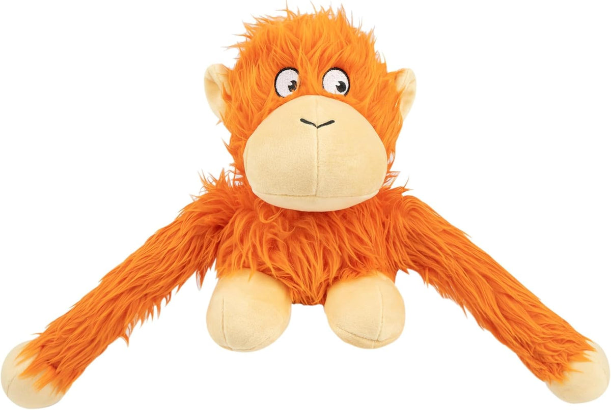 Best Pet Supplies Interactive Squeaky Dog Toy - Crinkle Duck, Yellow | Stuffing Free Body, Soft, Squeaks & Crinkles, No Mess, Perfect for Moderate Chewers, Toss and Fetch Play