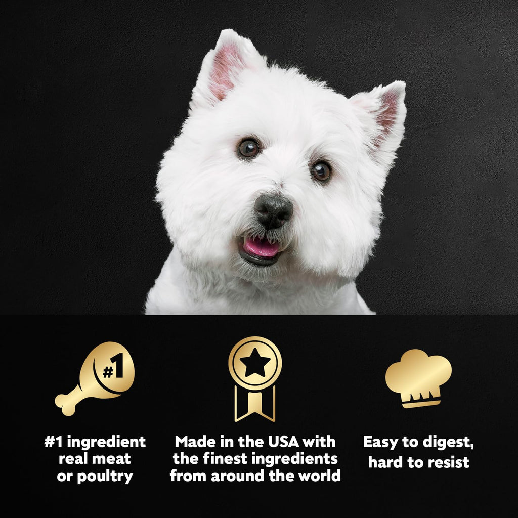Cesar Classic Loaf in Sauce Wet Dog Food, Meaty Selects, 3.5 oz, 36 Count | Made in USA, Real meat #1 ingredient, no fillers or artificial flavors, formulated without grains, easy peel trays
