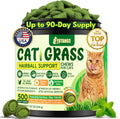 Cat Grass Treats Chews, Cat Treats for Indoor Cats 500 Ct, Hairball Control