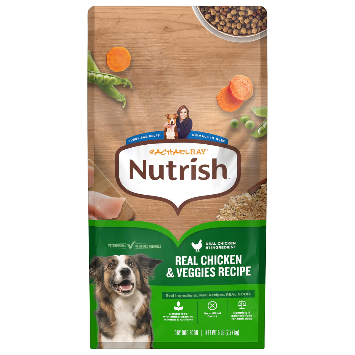 Nutrish Dry Dog Food, Real Chicken & Veggies, 40 lb. Bag (Rachael Ray)