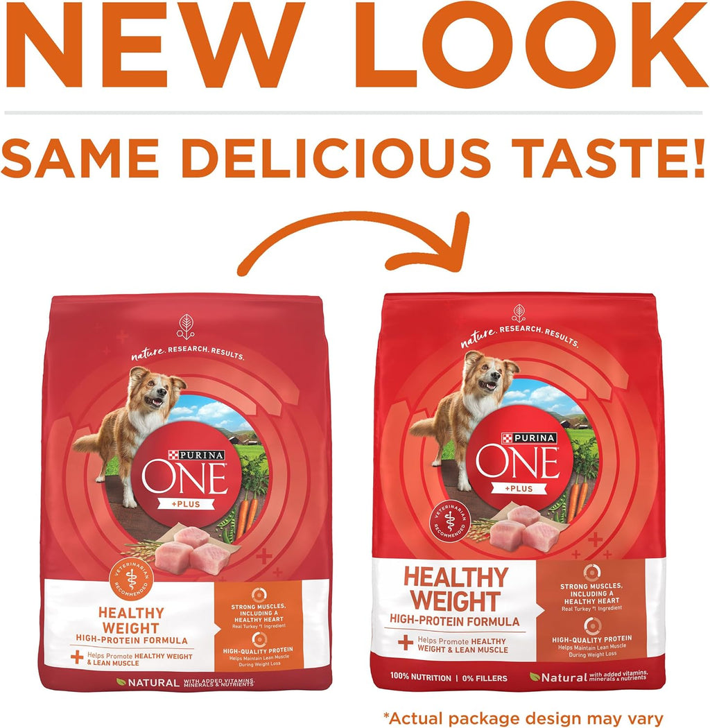 Purina ONE Plus Healthy Weight Dry Dog Food, Real Turkey, 31.1 lb Bag