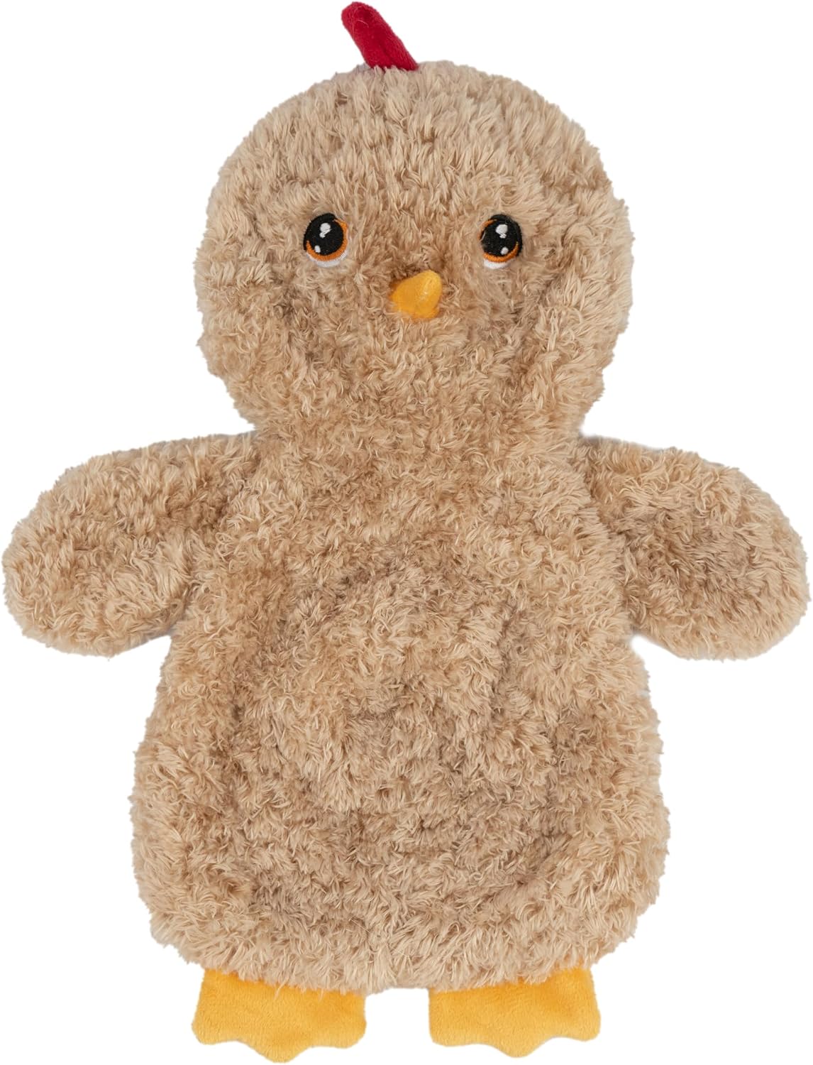 Best Pet Supplies Interactive Squeaky Dog Toy - Crinkle Duck, Yellow | Stuffing Free Body, Soft, Squeaks & Crinkles, No Mess, Perfect for Moderate Chewers, Toss and Fetch Play