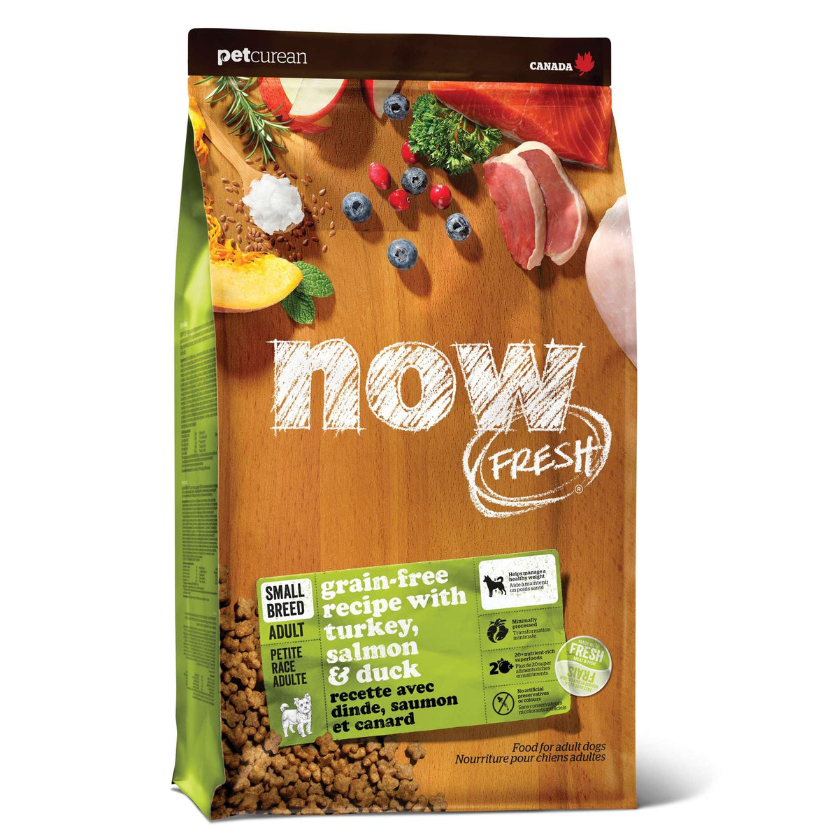 Now Fresh Small Breed Adult Dry Dog Food, Turkey, Salmon & Duck, 22 lb