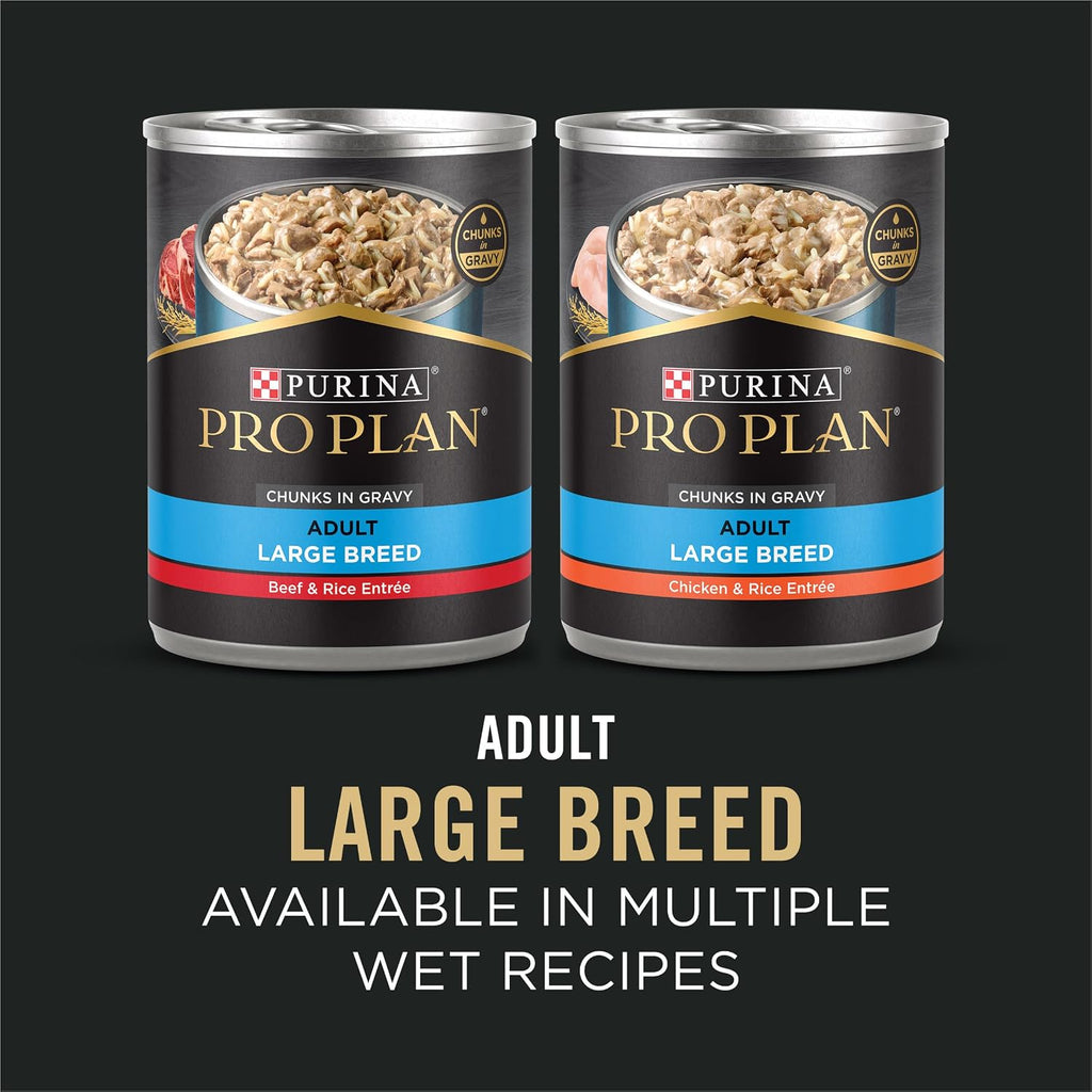 Purina Pro Plan Large Breed Dry Dog Food, Chicken & Rice, 34 lb Bag
